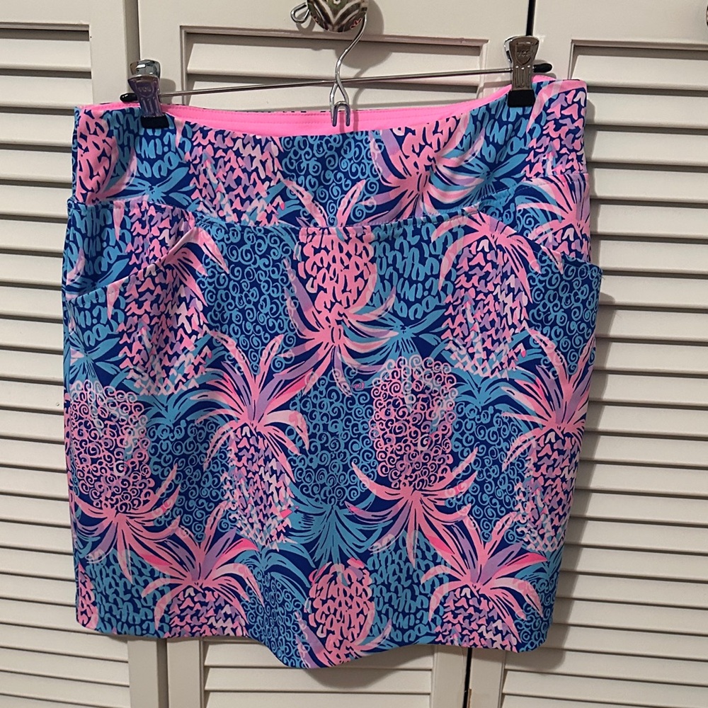 Lilly Pulitzer Blue and Pink Skort-Luxletic